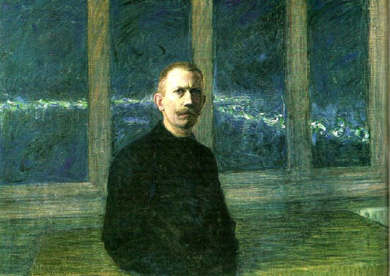 Eugene Jansson Jag, sjalvportratt Norge oil painting art